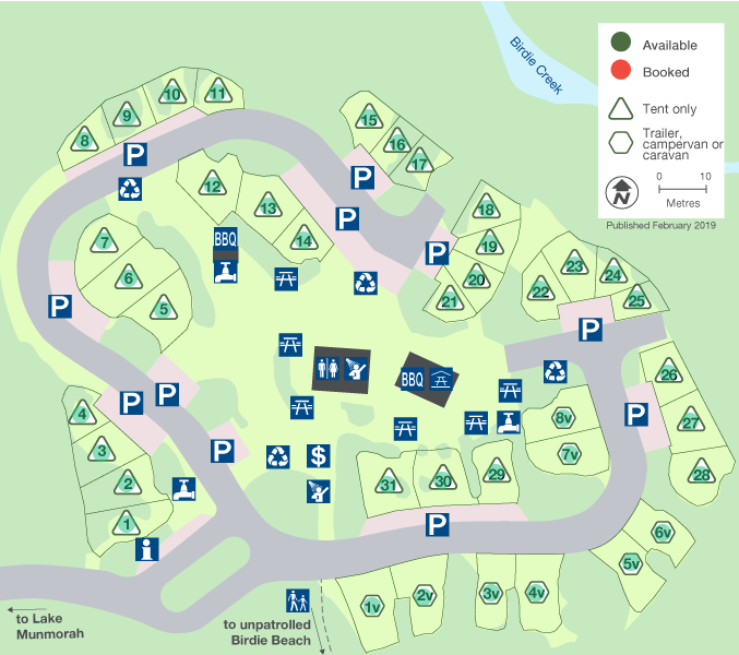 Freemans Campground Map