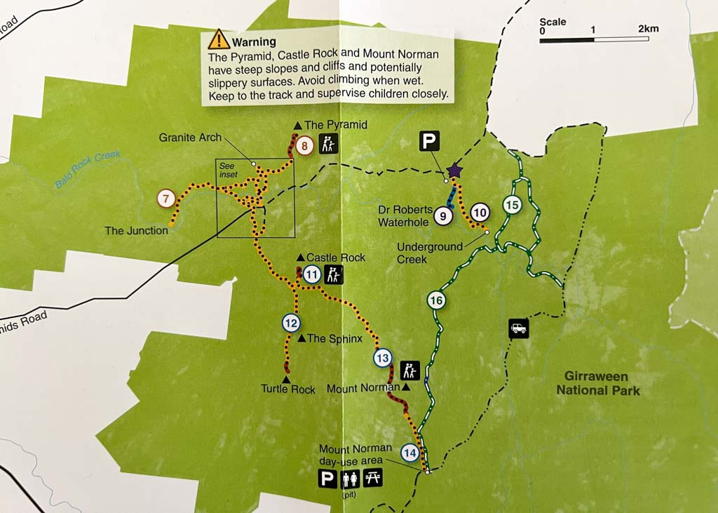 Girraween National Park Walks Maps