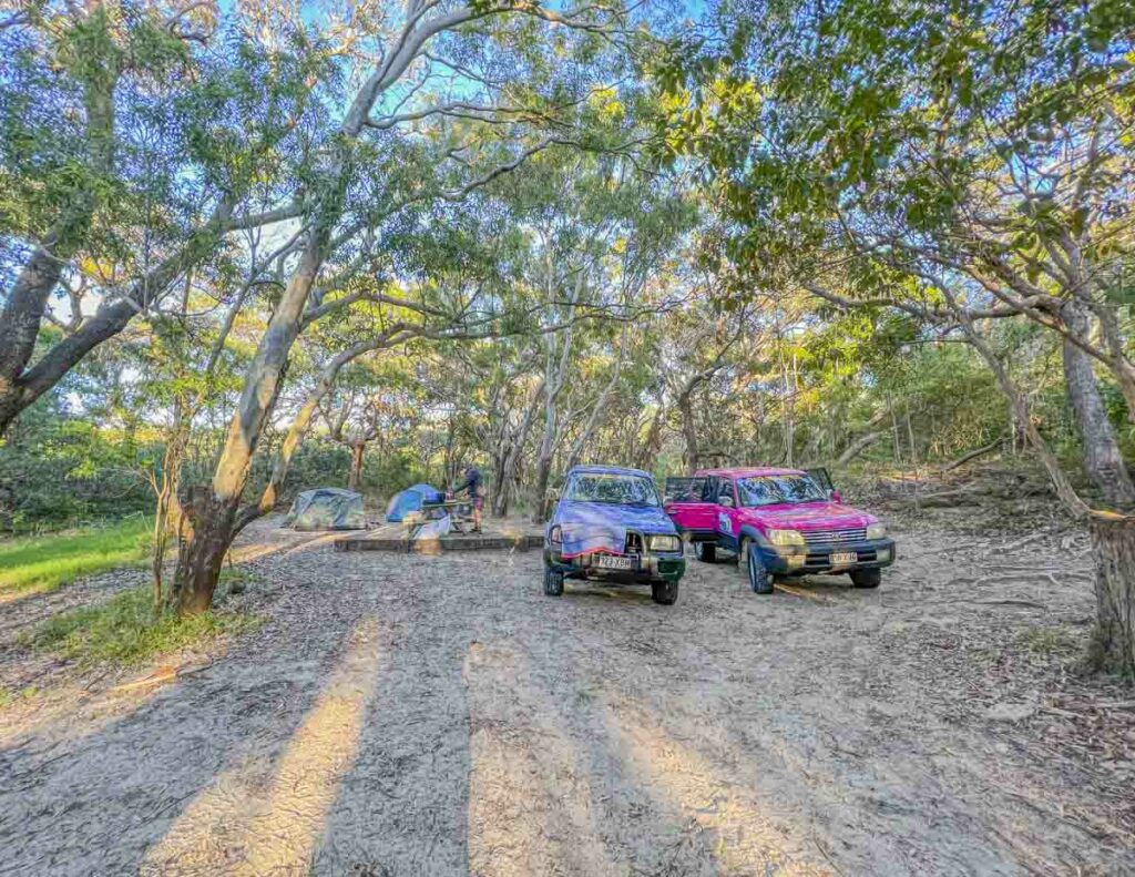 How much to go camping on fraser island